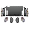 SAVAGE RAVEN by Skull & Co. FissionGrip: Dockable Split Protective Case for Nintendo Switch 2 (2025), Slim PC Shell with Detachable Grip Cover- Color Block Edition
