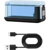 Generic Custodia di ricarica per batteria per Insta360 X4 Air, caricabatterie portatile custodia di ricarica display a livello di batteria dock di ricarica cavo USB tipo C Custodia protettiva per X4 Air