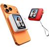ULANZI VM02 Selfie Screen per Smartphone Bianco | Schermo selfie magnetico wireless, Zoom fisico, Batteria da 1000mAh, Compatibile con iPhone 17 16 15 pro Samsung Realme