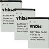 vhbw 3x batteria sostituisce NGM BL-OS4, BL-40, BL-VA per smartphone cellulare (900mAh, 3,7V, Li-Ion)