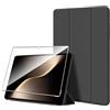 Heioloo Custodia per Honor Magic Pad 3 13.3 2025 Cover in Pelle Case, + [1 Pezzi] Vetro Temperato Pellicola Protettiva [Auto Svegliati/Sonno][Supporto Funzione ] [Anti-Scratch] Nero