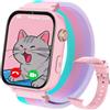 PTHTECHUS 4G Smartwatch Bambina, Orologio GPS Bambini, Con Videochiamata e Telefono, WIFI GPS LBS Contapassi Ricevi SMS SOS Modalità Scuola Sveglia, Regali per Bambini Dai 4 Anni in Su, Rosa