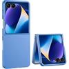 GIOPUEY Cover Compatibile con Samsung Galaxy Z Flip 7, Materiale PC Rigido Custodia, Comodo e Liscio al Tatto Case，Antiurto, Anti-Impronta - Dark Blue
