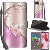 PHINIENLAND Cover per Google Pixel 9 PU Pelle Custodia Flip Rosa