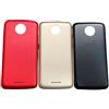 Generic SHOWGOOD per Motorola Moto C Plus Copertura Posteriore Della Copertura Della Batteria Alloggiamento Della Porta Posteriore Caso Vetro XT1721 XT1723 XT1724 (nero)
