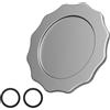 Itramax Base Magnetica per Impugnature PopSockets,Solo Base Impugnatura Rimovibile,Compatibile con MagSafe iPhone 17 16 15 14 13 12,per Samsung e Kindle con 2 Anelli Magnetici,Argento