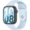 GIOPUEY Cinturini Compatibile con Honor Watch X5i, Morbido Silicone Cinturino [Resistente all'Usura] [Traspirante] - Sky Blue