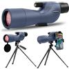 BOSSDUN Cannocchiale, cannocchiale da caccia per il tiro al bersaglio, telescopio impermeabile con treppiede con prisma BAK4, adattatore per telefono, borsa per il trasporto (60L)