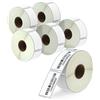 BETCKEY - 6 Rotoli 11355 Etichette Compatibile con DYMO S0722550, 19mm x 51mm, 3000 Etichette di Ritorno Utilizzo per LabelWriter 450 4XL NON per 550 o 5XL