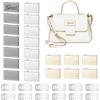 SUPERFINDINGS 21 Set di etichette di marcatura in metallo vergini multicolore rettangolari con rondella per logo artigianale fai da te per borsa regalo borsa abbigliamento creazione 2,6 x 4 x 1,6 cm