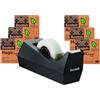 Scotch Magic Greener Tape con dispenser da tavolo C38, larghezza standard, progettato per rammendare, l'originale, 3/4 x 900 pollici, scatola, 6 rotoli, 1 dispenser (812-6PC38)