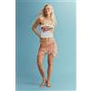 Desigual, pareo corto a fiori, Donna, Poliammide, U