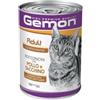 Generico Gemon umido gatto, deliziosi bocconcini per gatti adulti gusto POLLO E TACCHINO | 12 lattine da 400 grammi l'una.