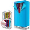 Yclty Asciugabiancheria Elettrica, Asciugabiancheria per Interni a 2 Livelli Con Armadio Per L'Asciugatura Ad Aria Calda, Timer Regolabile con Telecomando, 900W, per Uso Domestico, Piccoli Spazi (Color : A