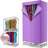 Yclty Asciugabiancheria Elettrica, Asciugabiancheria per Interni a 2 Livelli Con Armadio Per L'Asciugatura Ad Aria Calda, Timer Regolabile con Telecomando, 900W, per Uso Domestico, Piccoli Spazi (Color : C