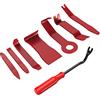 GOOACC Kit per la Rimozione delle Finiture Interne dell'Auto, 8 Pezzi, con Palanchino AntiGraffio, per Rimuovere Elementi Come Cruscotto, Pannello della Portiera, Finiture dei Finestrini, Rosso