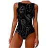 NOAGENJT costume intero donna spa vestito carnevale donna costumi piscina donna costume donna piscina intero Costume Intero Sexy costume intero donna sexy curvy costumi nuoto XXL 7.99, D-nero