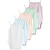 NEXT Unisex Bambino Confezione da 5 Body per Neonati a Canotta in 100% Cotone Tinta Unita Pastello Newborn