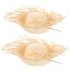 UPKOCH 2 cappelli da sombrero in paglia hawaiana, Puerto Rico Pava, accessori per costume da beach comber, per barbecue e festival estivi, costume da beach comber