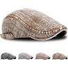 LUKIUP 1 PCS Berretto Corsa Uomo Basco Cappello Estivo in Cotone - Design Classico, Cappello Estivo Uomo per Estate, Vacanze, Sport e attività All'Aperto(Cachi)