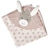 Sterntaler Asciugamano da bagno con cappuccio, 80 x 80 cm, motivo: asinello Emmi Girl, rosa con applicazione a forma di testa di asino e orecchie