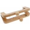 Stafil Chiusura Clic Clac in Legno Rettangolare 20x8 cm Colore Naturale per Borse Fai da Te