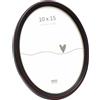 Deknudt Frames S100F9-10.0X15.0 - Cornice portafoto Classica, Design Ovale, Colore: Nero 18 x 14 x 2 cm