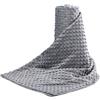 Acdyion Coperta ponderata rimovibile per adulti, queen size (152,4 x 203,2 cm), coperta pesante con 12 cravatte, morbida e confortevole, lavabile in lavatrice, morbida, ponderata (grigio)