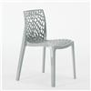 Produce Shop Sedie Cucina Bar Gruvyer in Polipropilene Impilabili Grand Soleil - Grigio