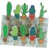 SUPVOX 10 Mollette Legno Grande a Forma di Cactus per Foto e Carta, Costruzione Robusta e Resistente, Perfette per Decorazioni Casa e Opere d'Arte