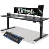 Airfish Scrivania Regolabile in Altezza 200x80cm Scrivania da Ufficio con USB Scrivania Elettrica con Funzione di Memoria Standing Desk con Sistemi Anti-Collisione Altezza Regolabile 73-118cm,Nero