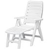 GBSHOP Poltrona/Sedia Premiere Bianca con poggiapiedi Grand Soleil