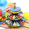 Viale Magico Torta Bomboniere Ragazzo Compleanno Portachiave Scarpetta Calcio Colorate 35 fettine