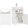 SoBuy Mobile Sottolavabo Stretto con Apertura a U 40x60x30cm per Bagno