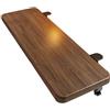 qudkdhs Vassoio Estensibile Ergonomico per Scrivania, Prolunga per Scrivania con Bracciolo, Estensore per Tavolo Pieghevole a 90° in Legno Regolabile E Ripiano di Supporto (100x20cm,Walnut)