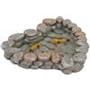 FADEDA Laghetto da giardino con pesci/altezza: 2 cm