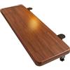 qudkdhs Vassoio Estensibile Ergonomico per Scrivania, Prolunga per Scrivania con Bracciolo, Estensore per Tavolo Pieghevole a 90° in Legno Regolabile E Ripiano di Supporto (50x25cm,Teak)