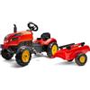 Falk FALK - 2046AB - Trattore a pedali Red X Trattore con capote apribile e rimo