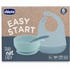 Chicco Set pappa silicone azzurro 6m+ - chicco