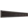 EDILPLAST La Ventilazione P51R516M Griglia di Ventilazione rettangolare in Plastica marrone da incasso con rete antinsetti. Dimensioni 515x60 mm