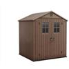 Keter casetta da giardino in resina DARWIN 6x6 MARRONE EVOTECH+