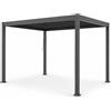 GIODICART Pergola Bioclimatica, Gazebo 3x4 Metri con Lamelle Orientabili, Acciaio e Alluminio, Antracite