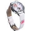 JOINPAYA Orologio da Polso Ragazza Gatto, Quarzo, Cinturino in Pelle | Quadrante Bianco, Cassa in Lega e Acciaio Inox, per Bambine, Regalo per Parenti o Amiche Colore Casuale