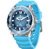 Dpofirs Immersione Ad Alimentazione Solare Watch Women Men Watch, 300 M/1000 Piedi Impermeabili, Illuminazione Rapida, per all'aperto, Casual, Affari, Quotidianamente (BLUE)