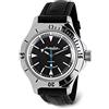 VOSTOK | Amphibia 120512 Orologio da polso subacqueo automatico a carica automatica, Pelle nera, Subacqueo