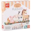 APLI Kids 20123 - Puzzle progressivo da 15 pezzi con tema della fattoria per bambini piccoli progressivo, Multicolore