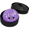 Generisch Halloween Dumpling Squishy con Vaporiera, Gigante Glitter Ravioli Squishy per Adulti, Giocattolo Antistress Morbida Pallina Antistress, Palla per ufficio, scuola e viaggi