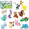 WFKKMEQ 12 Pezzi Blocchi di Costruzione Animali, Mattoncini da Costruzione Mini Animali da Costruzione Mattoncini Mini Animale Micro Mattoncinis Creativi Regalo per Adulti e Bambini