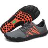 SAGUARO Barefoot Shoes Uomo Scarpe da Scoglio Leggero Traspiranti Scarpette da Mare Asciugatura Rapida Scarpe Piedi Nudi Minimaliste Antiscivolo, Grigio, 46 EU