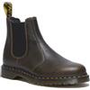 Dr. Martens 2976 Faux Fur Lined Leather Chelsea Boot, Stivali alla Moda Unisex-Adulto, WL DMS Olive Grizzly, 43 EU